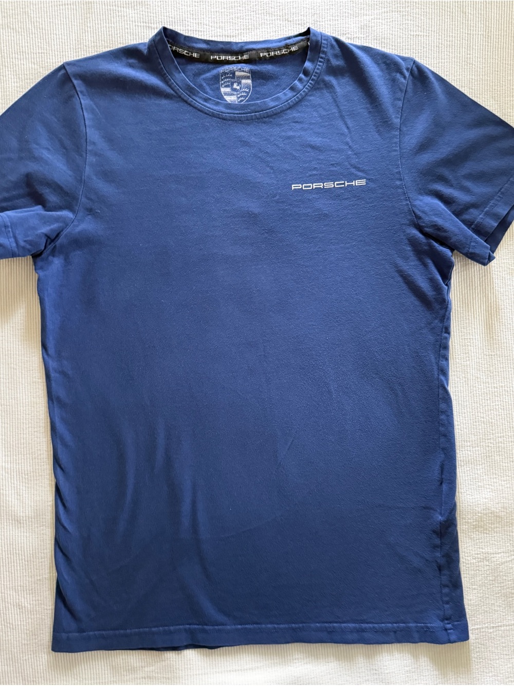 Porsche Design Navy Crewneck Logo Tee